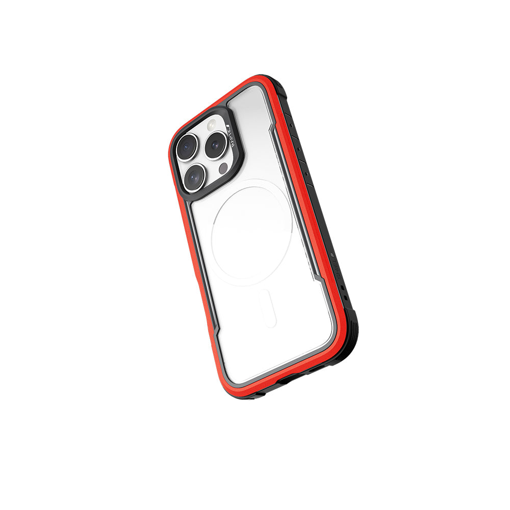 iPhone 16 Pro Max Kılıf Magsafe Şarj Özellikli Airbagli Raptic Shield Serisi Şeffaf Arka Yüzey Kılıf Colorful
