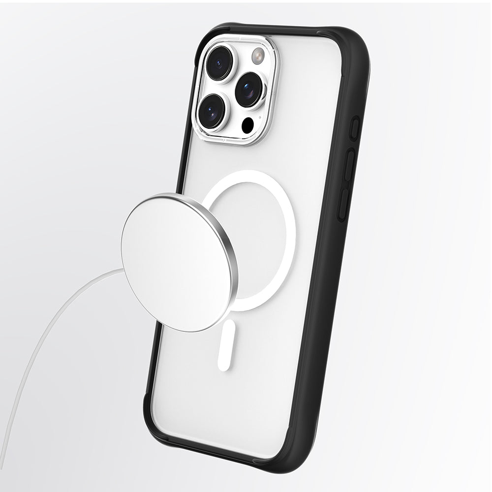Apple iPhone 16 Pro Max Kılıf Magsafe Şarj Özellikli Airbagli Youngkit Dynamic 2 Serisi Kapak Siyah