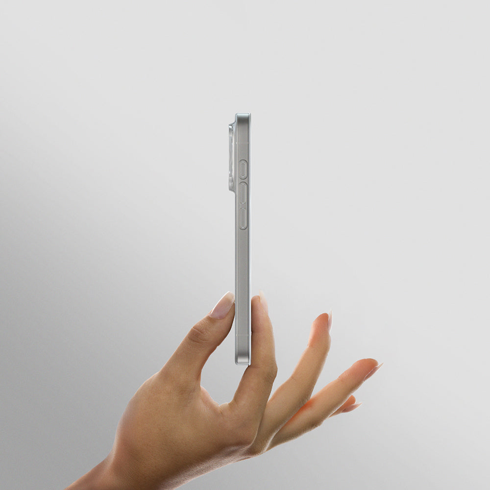 Apple iPhone 16 Pro Max Kılıf Magsafe Şarj Özellikli Amazingthing Minimal Air Serisi Kapak Şeffaf