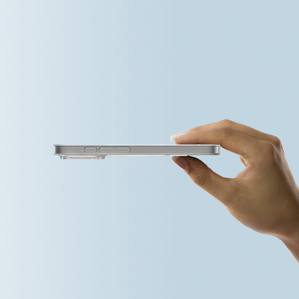 Apple iPhone 16 Pro Max Kılıf Magsafe Şarj Özellikli Amazingthing Minimal Air Serisi Kapak Şeffaf