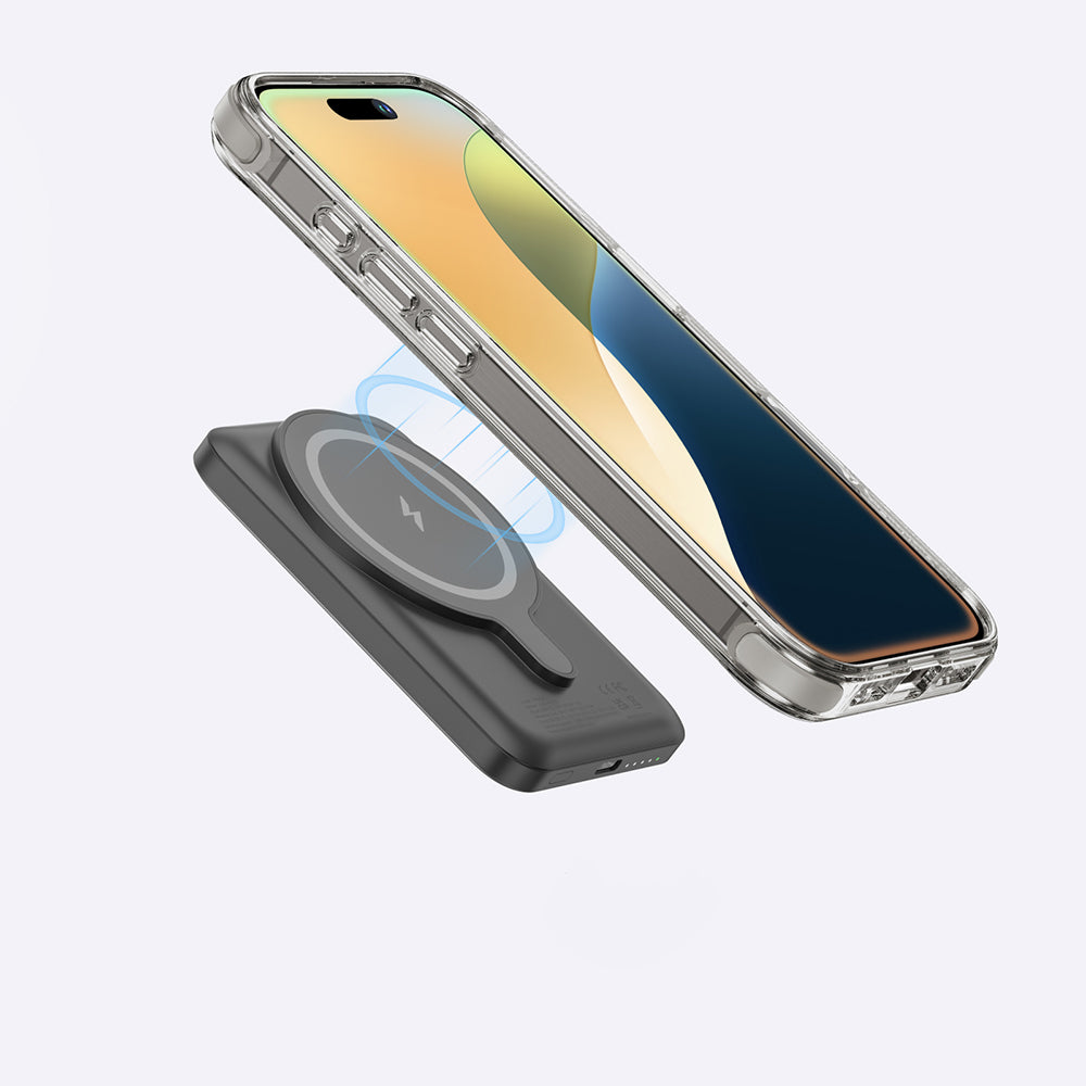 iPhone 16 Pro Max Kılıf Magsafe Şarj Özellikli Amazingthing Omni Serisi Kılıf Gri