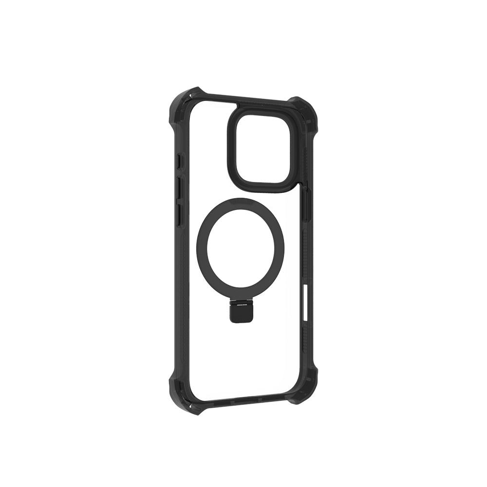 iPhone 16 Pro Max Kılıf Magsafe Şarj Özellikli Raptic Dual Serisi Şeffaf Standlı Kılıf Şeffaf