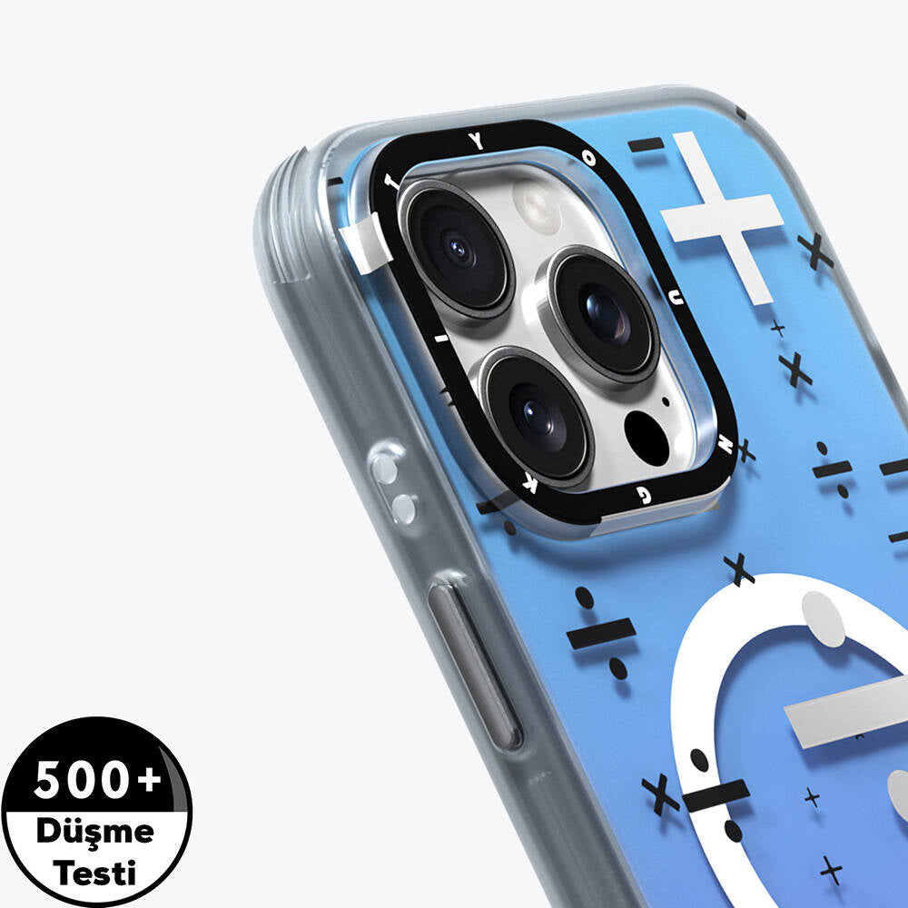 iPhone 16 Pro Max Kılıf Magsafe Şarj Özellikli Youngkit Mathematical Serisi Kılıf Colorful