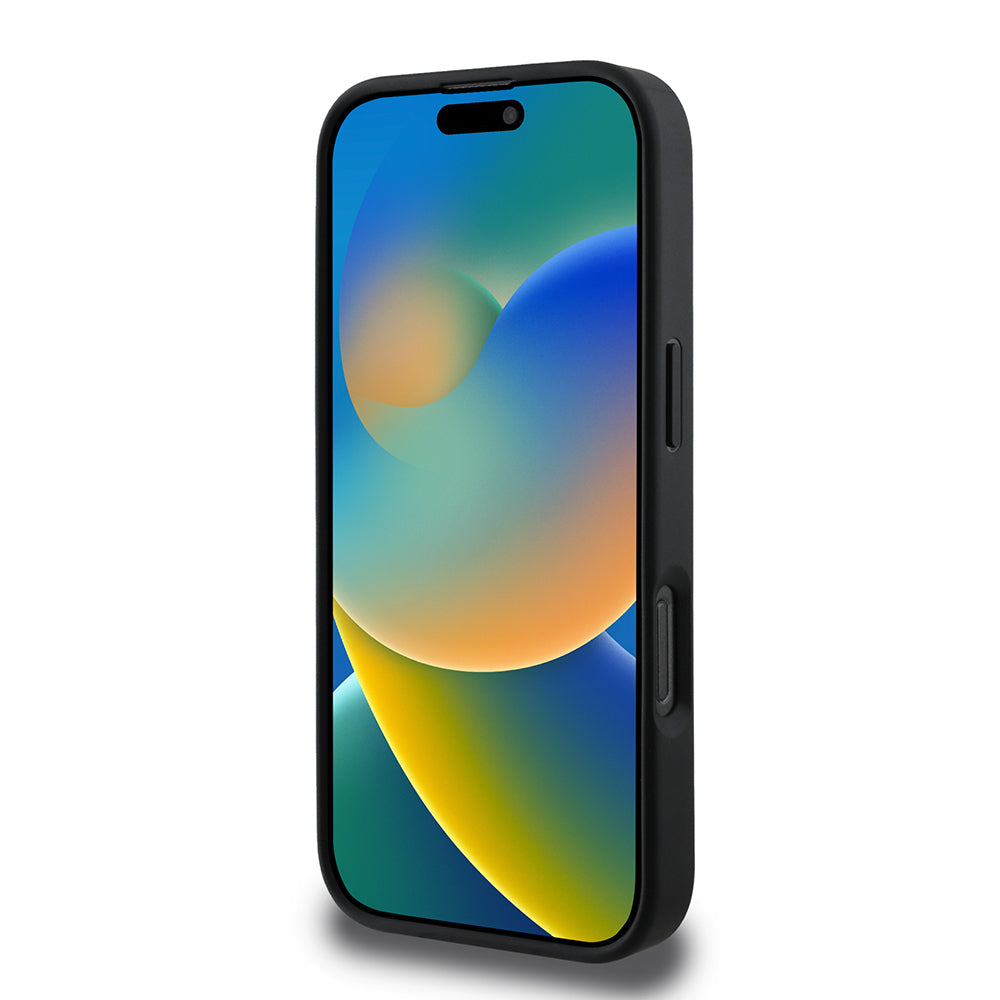Apple iPhone 16 Pro Max Kılıf Redbull Orjinal Lisanslı Magsafe Şarj Özellikli Karbon Fiber Tasarımlı Parlayan Logolu Kapak Siyah