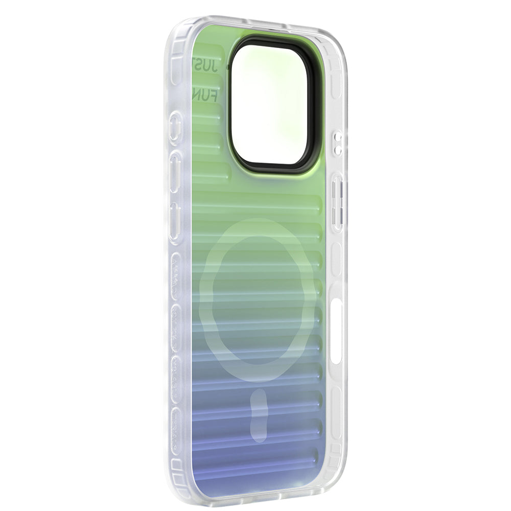 iPhone 16 Pro Max Magsafe Şarj Özellikli Youngkit Geek Serisi Kılıf Beyaz