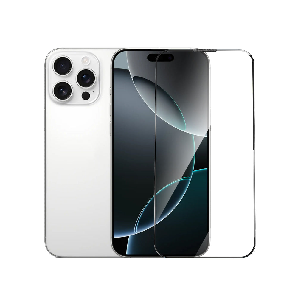 iPhone 16 Pro Wiwu GT-020 Titan Guard Serisi Şok Emici Hibrit Polimer HD Şeffaf Ekran Koruyucu Film + Kolay Uygulama Aparatı Siyah