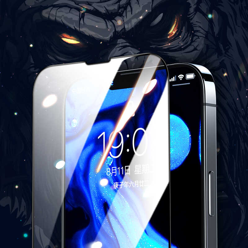 Apple iPhone 16E Benks Little KingKong Temperli Cam Ekran Koruyucu Siyah