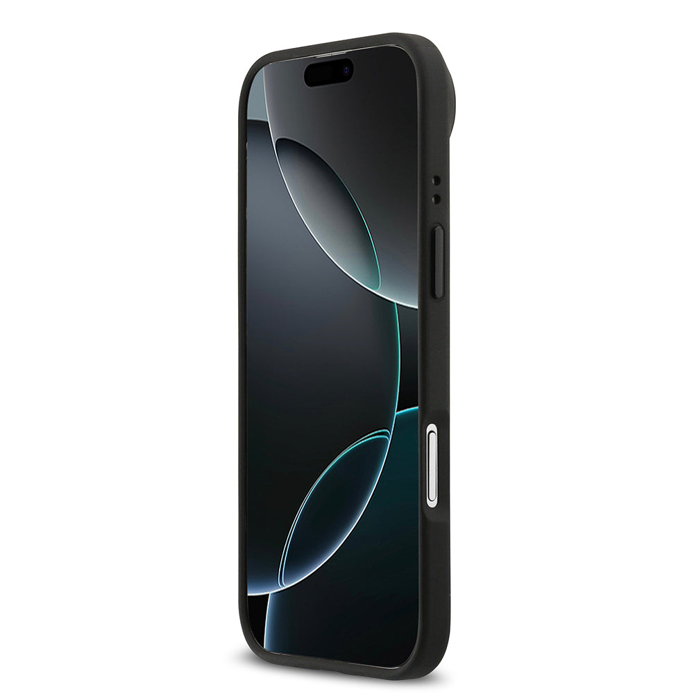 Apple iPhone 17 Air Kılıf BMW Orjinal Lisanslı M-safe Şarj Özellikli Karbon Fiber Metal Logolu Kevlar Kapak Siyah