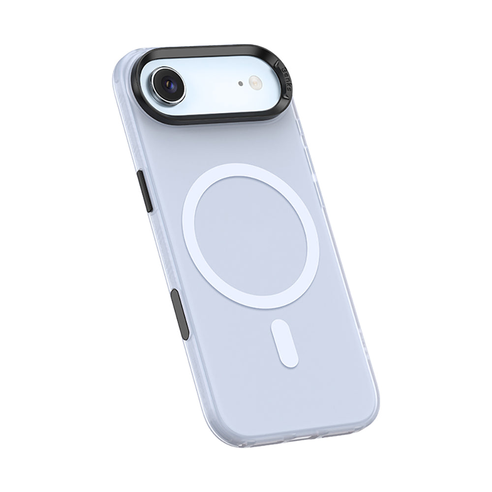 Apple iPhone 17 Air Kılıf M-safe Şarj Özellikli Benks Lucid Armor Kapak Açık Mavi