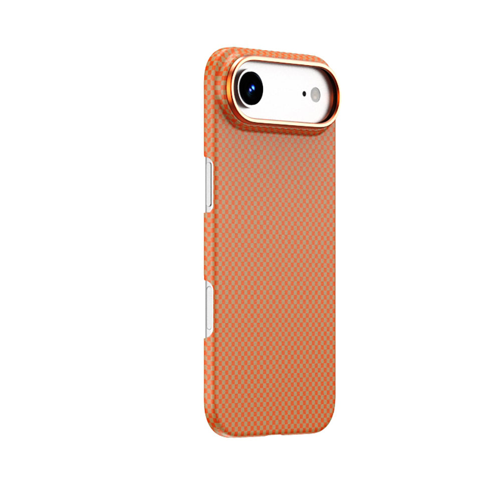 Apple iPhone 17 Air Kılıf M-safe Şarj Özellikli Wiwu DCC-208 Aramid Armor Kapak Turuncu
