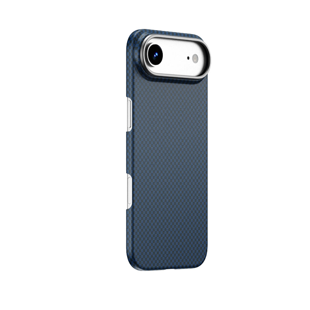 Apple iPhone 17 Air Kılıf M-safe Şarj Özellikli Wiwu DCC-208 Aramid Armor Kapak Mavi