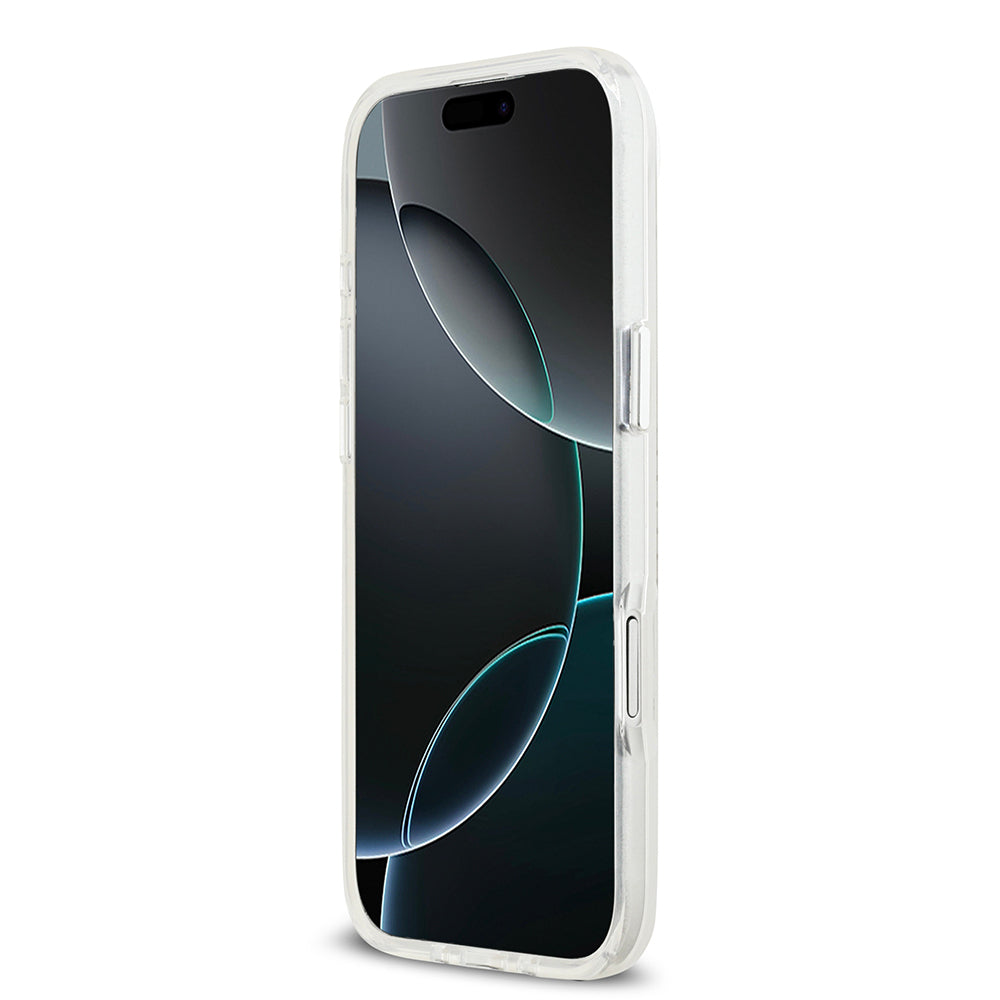 Apple iPhone 17 Air Kılıf Mercedes Benz Orjinal Lisanslı M-safe Şarj Özellikli Buzlu PC Nostaljik Yıldız Dizayn Kapak Beyaz
