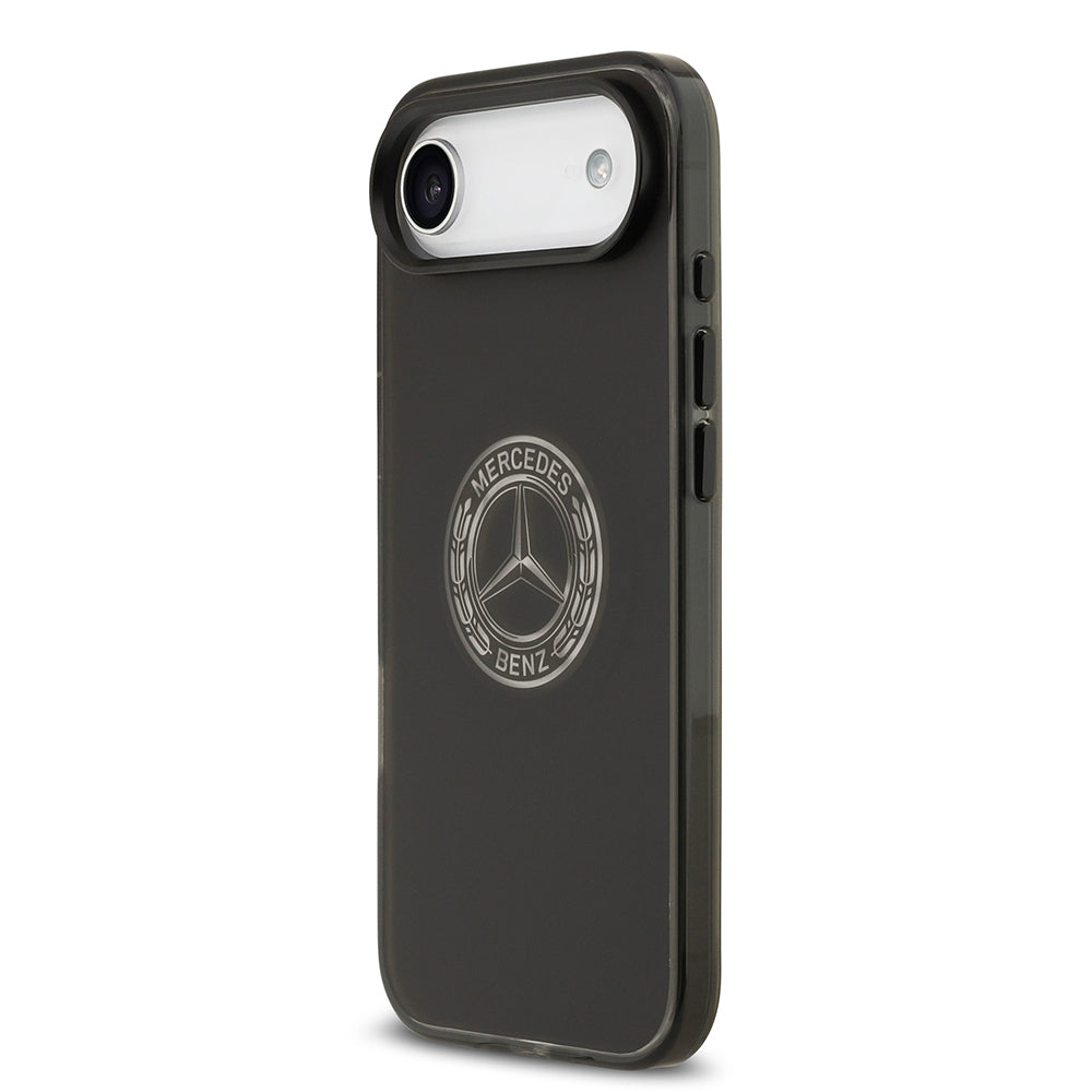 Apple iPhone 17 Air Kılıf Mercedes Benz Orjinal Lisanslı M-safe Şarj Özellikli Buzlu PC Nostaljik Yıldız Dizayn Kapak Siyah