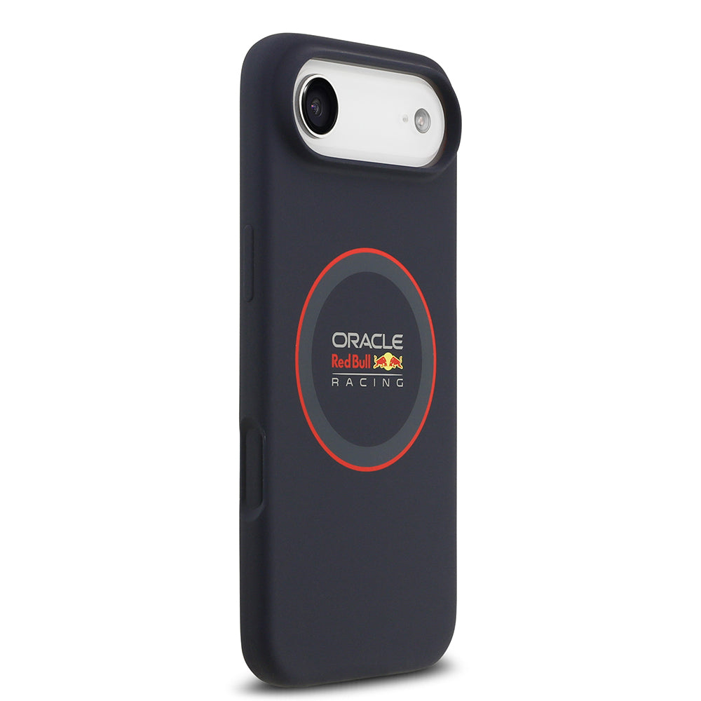Apple iPhone 17 Air Kılıf Redbull Orjinal Lisanslı M-safe Şarj Özellikli Kırmızı Halka ve Logo Silikon Kapak Lacivert