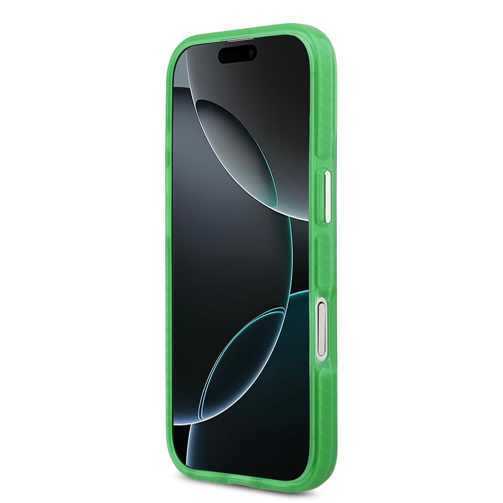 Apple iPhone 17 Kılıf Lacoste Orjinal Lisanslı M-safe Şarj Özellikli İkonik Timsah Logolu Buzlu Kapak Yeşil