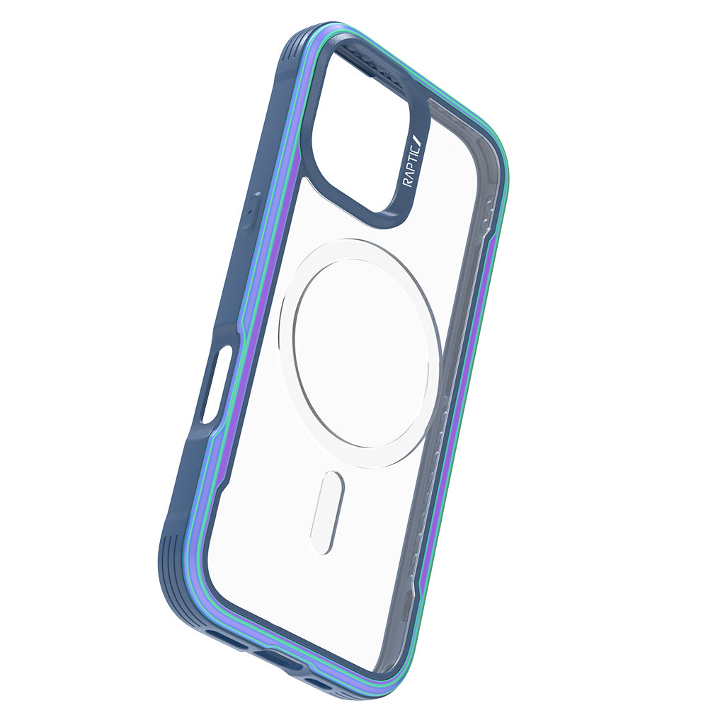 Apple iPhone 17 Kılıf M-safe Şarj Özellikli Airbagli Raptic Shield Serisi Şeffaf Arka Yüzey Kapak Colorful