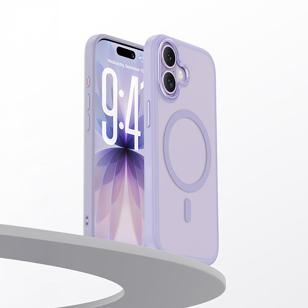 Apple iPhone 17 Kılıf M-safe Şarj Özellikli Benks Mist Protective Kapak Açık Mor