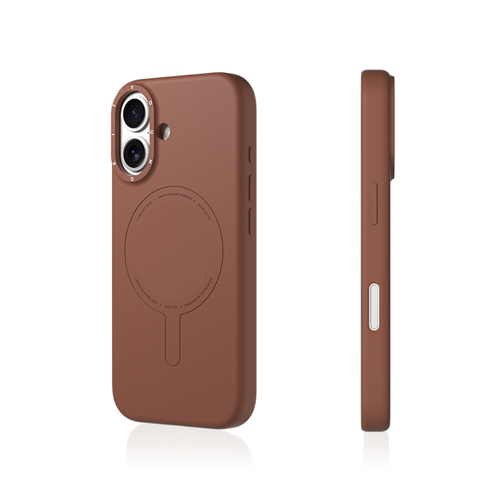 Apple iPhone 17 Kılıf M-Safe Şarj Özellikli Youngkit Morandi Serisi Kapak Mavi