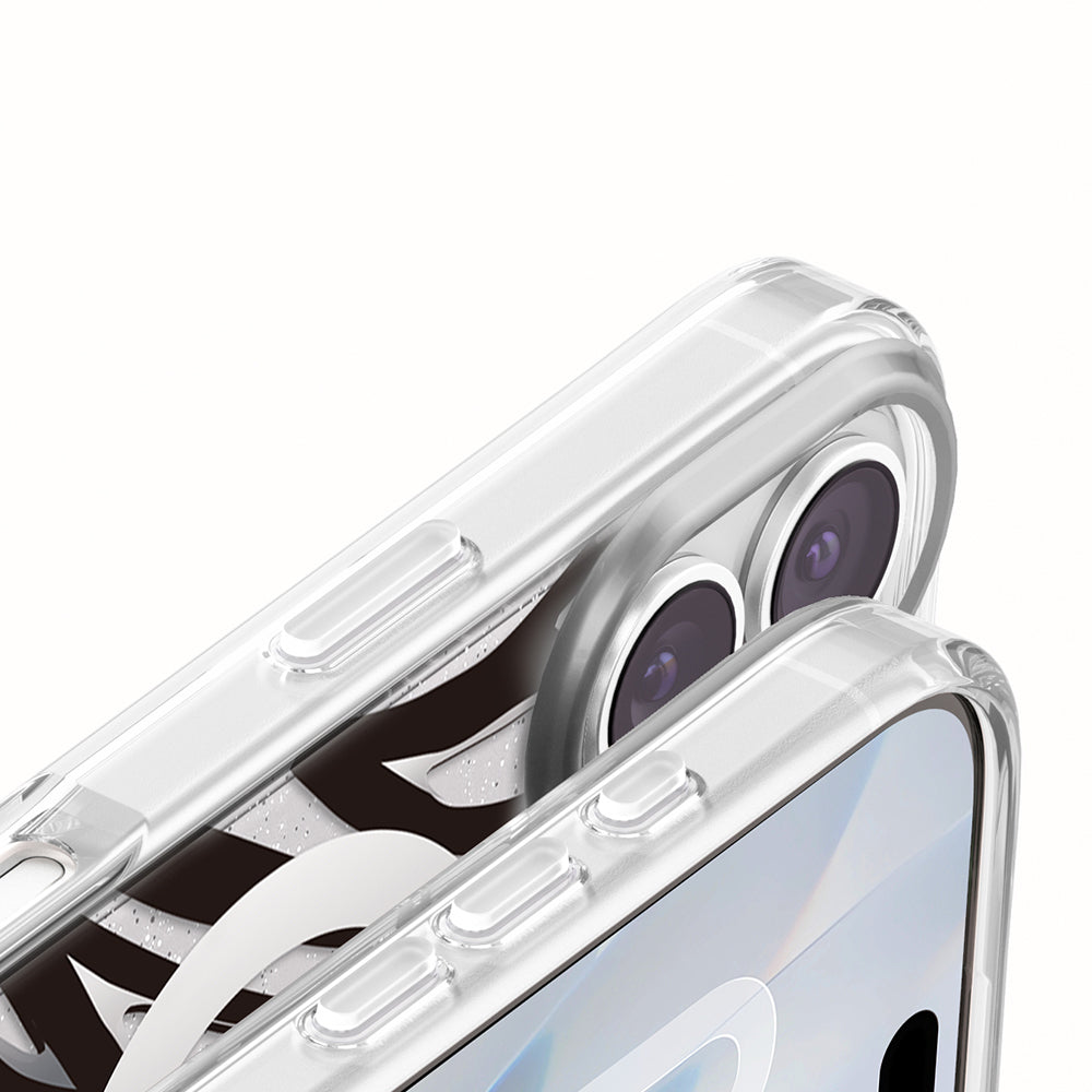 Apple iPhone 17 Kılıf M-Safe Şarj Özellikli Zore Paris Veyro TPU Kapak Siyah