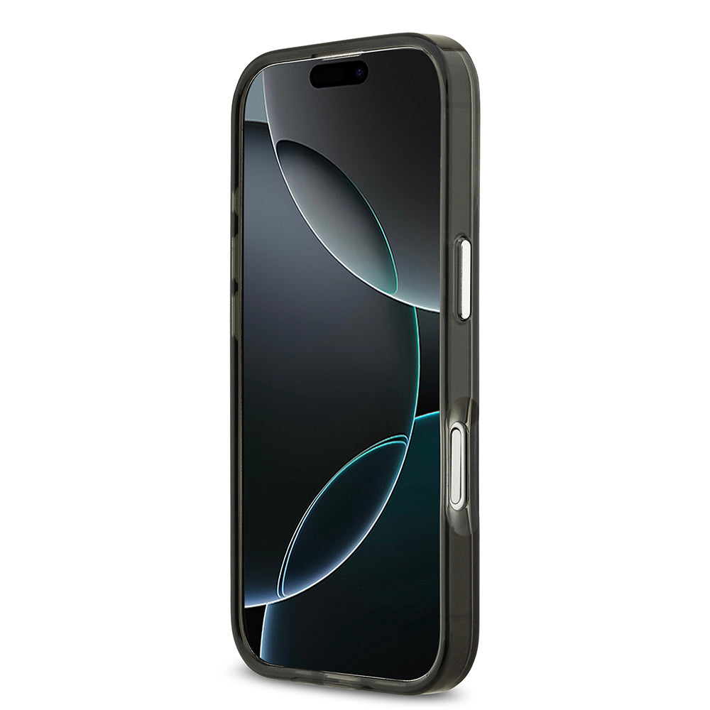 Apple iPhone 17 Kılıf Mercedes Benz Orjinal Lisanslı M-safe Şarj Özellikli Çift Katmanlı PC Nostaljik Yıldız Dizayn Kapak Siyah