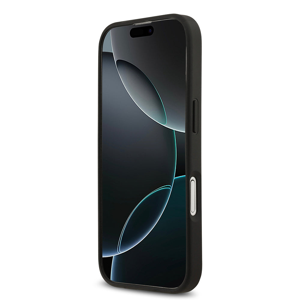 Apple iPhone 17 Kılıf Redbull Orjinal Lisanslı M-safe Şarj Özellikli Karbon Fiber Parlayan Logolu Kevlar Kapak Siyah