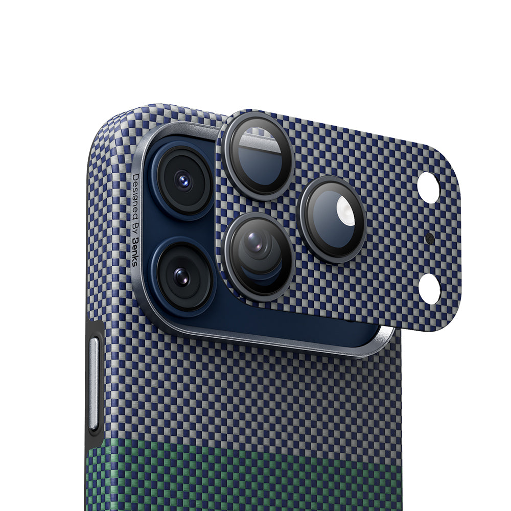 (17 Serisi)Apple iPhone Benks ArmorWarrior Aurora Serisi Kevlar Kamera Lens Koruyucu