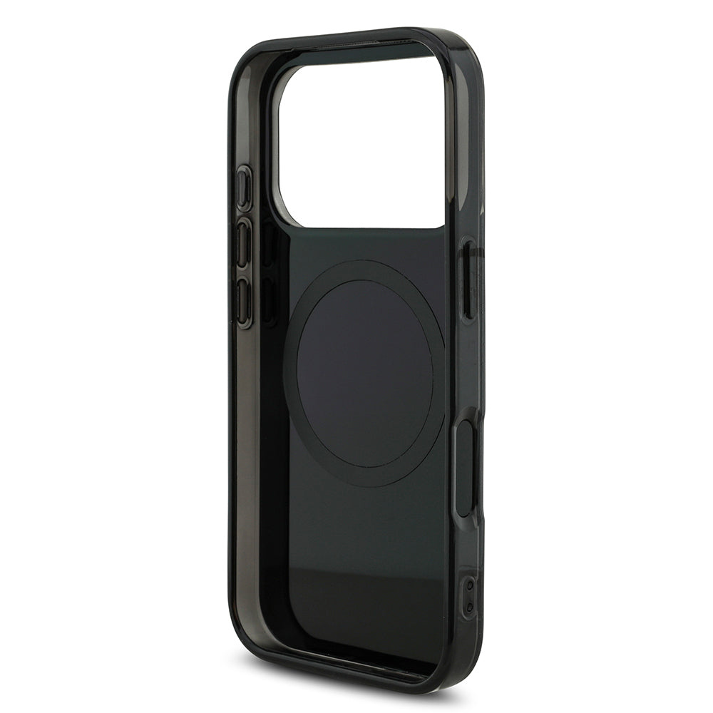 Apple iPhone 17 Pro Kılıf AMG Orjinal Lisanslı Çift Katmanlı Büyük Logolu Petek Desenli Kapak Siyah