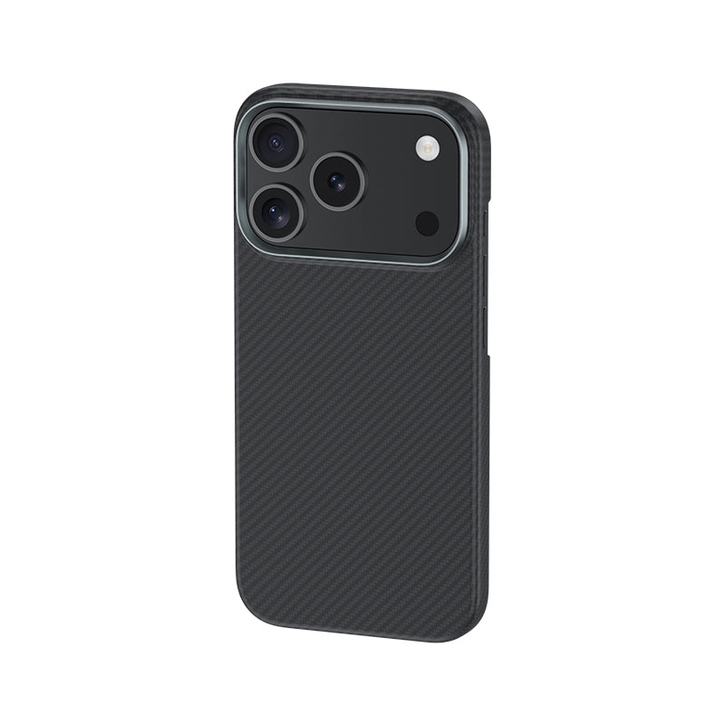 Apple iPhone 17 Pro Kılıf Benks M-safe Şarj Özellikli Metal Kamera Çerçeveli Magnetik ArmorAir 600D Kevlar Fiber Kapak Siyah