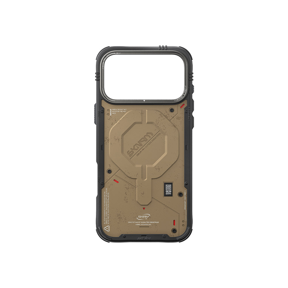 Apple iPhone 17 Pro Kılıf M-Safe Şarj Özellikli Airbag Tasarımlı Skinarma Vigor Kapak Kahverengi