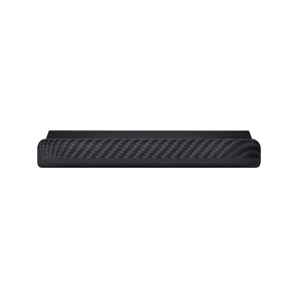 Apple iPhone 17 Pro Kılıf M-safe Şarj Özellikli Aramid Fiber Pitaka Military-Grade Classic Serisi Black-Grey Twill Kapak Siyah