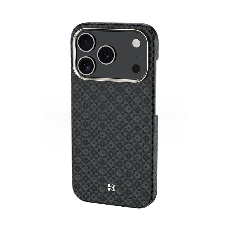 Apple iPhone 17 Pro Kılıf M-Safe Şarj Özellikli Benks ArmorAir ArmorGrid Serisi Kevlar Kapak Siyah