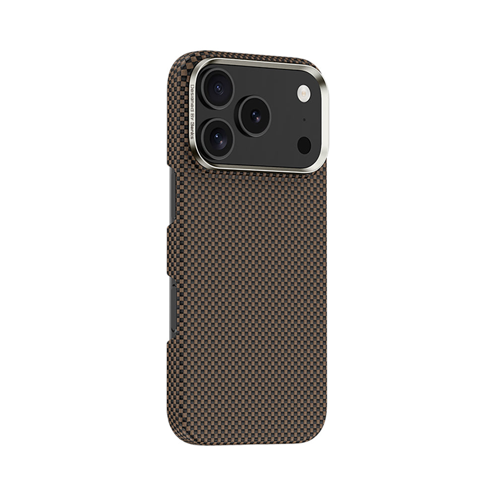 Apple iPhone 17 Pro Kılıf M-safe Şarj Özellikli Benks Yeni Seri ArmorTint ArmorAir Kevlar Kapak Gold