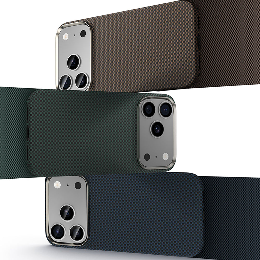 Apple iPhone 17 Pro Kılıf M-safe Şarj Özellikli Benks Yeni Seri ArmorTint ArmorAir Kevlar Kapak Mavi