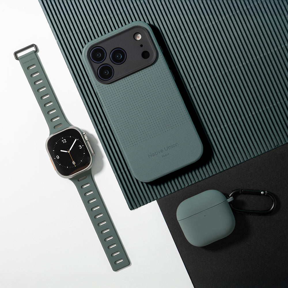 Apple iPhone 17 Pro Kılıf M-safe Şarj Özellikli Deri Dokulu Native Union 2025 Active Serisi Kapak Beyaz