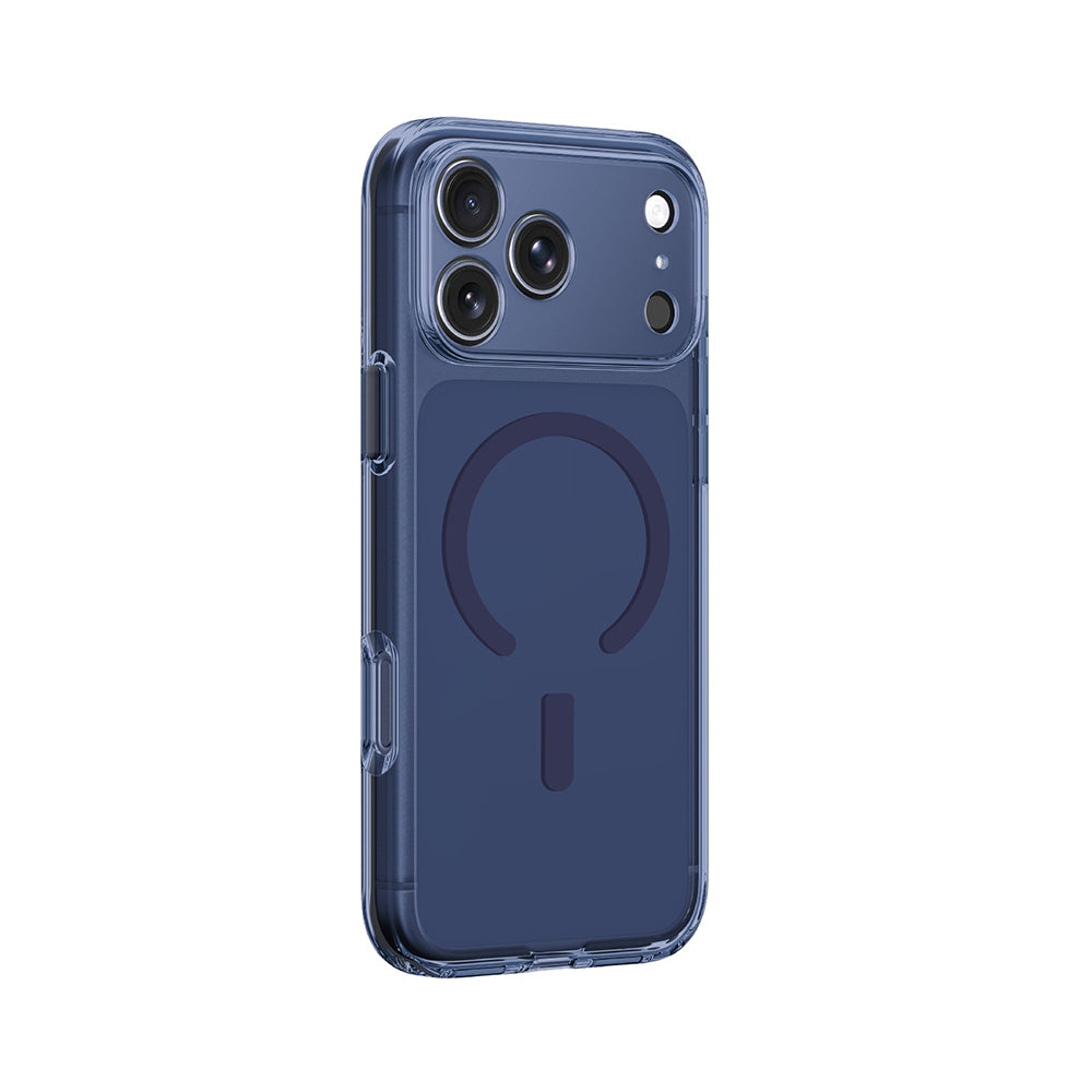 Apple iPhone 17 Pro Kılıf M-safe Şarj Özellikli Kamera Korumalı Amazingthing Minimal Lens Serisi Kapak Mavi
