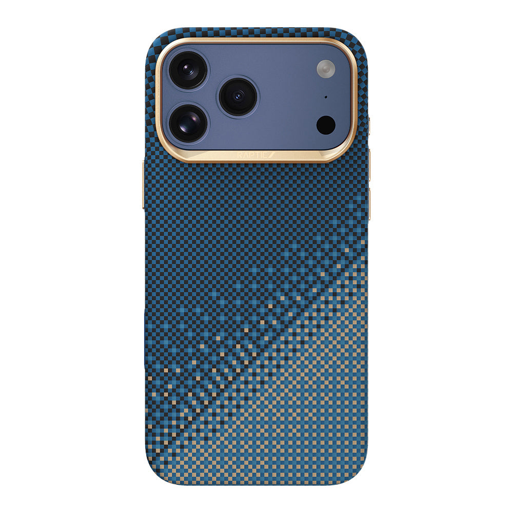Apple iPhone 17 Pro Kılıf M-safe Şarj Özellikli Raptic Aramid Dual Ultra Serenity Serisi Kapak Lacivert