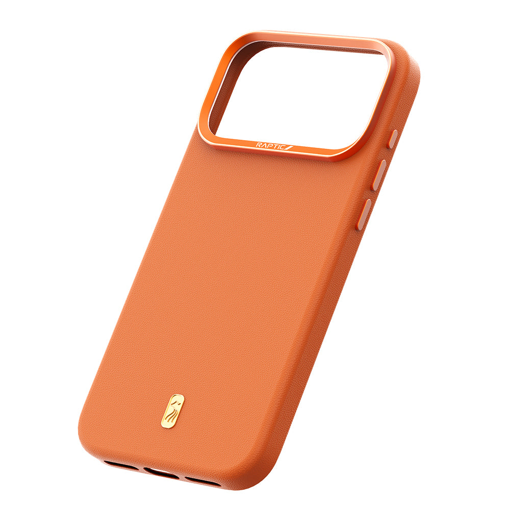 Apple iPhone 17 Pro Max Kılıf M-Safe Şarj Özellikli Raptic Urban Nano Serisi Kapak Turuncu
