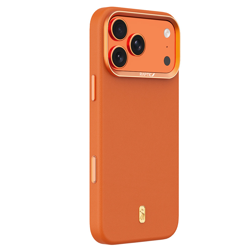 Apple iPhone 17 Pro Max Kılıf M-Safe Şarj Özellikli Raptic Urban Nano Serisi Kapak Turuncu
