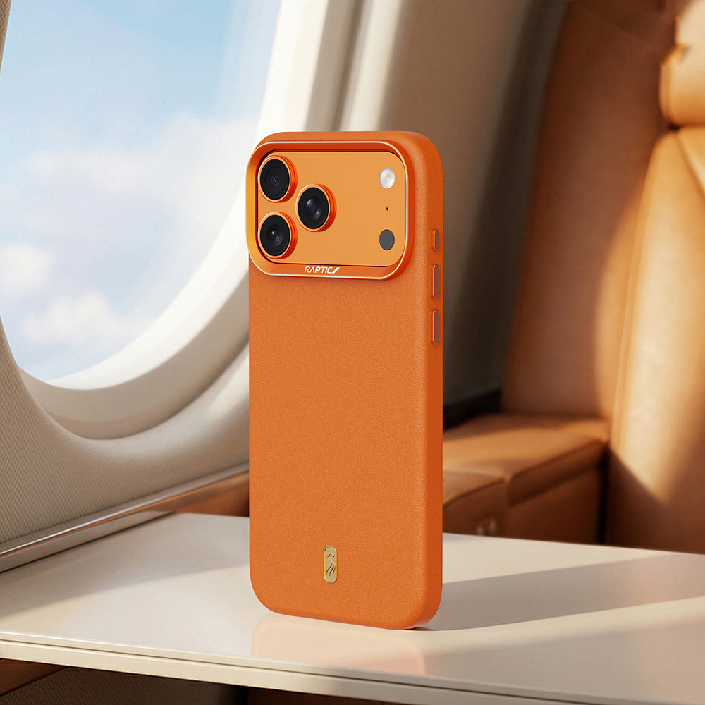 Apple iPhone 17 Pro Max Kılıf M-Safe Şarj Özellikli Raptic Urban Nano Serisi Kapak Turuncu
