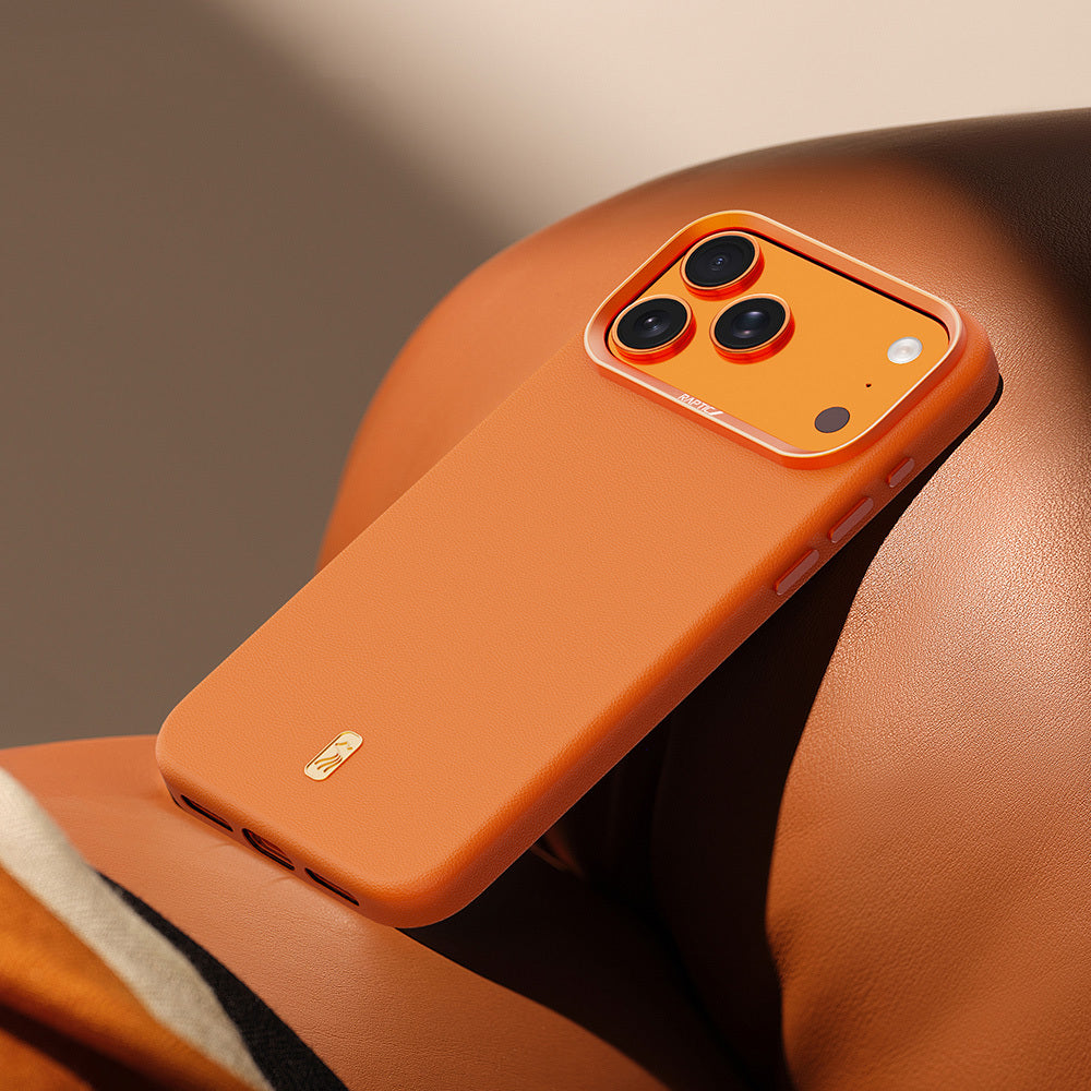 Apple iPhone 17 Pro Max Kılıf M-Safe Şarj Özellikli Raptic Urban Nano Serisi Kapak Turuncu