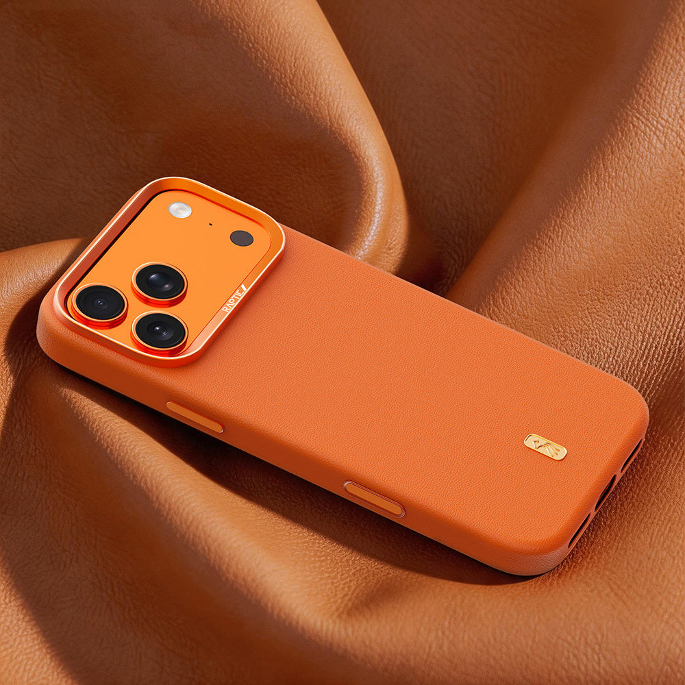 Apple iPhone 17 Pro Max Kılıf M-Safe Şarj Özellikli Raptic Urban Nano Serisi Kapak Turuncu