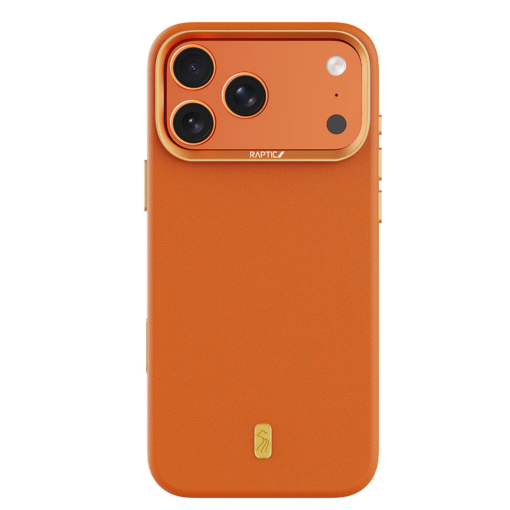 Apple iPhone 17 Pro Max Kılıf M-Safe Şarj Özellikli Raptic Urban Nano Serisi Kapak Turuncu