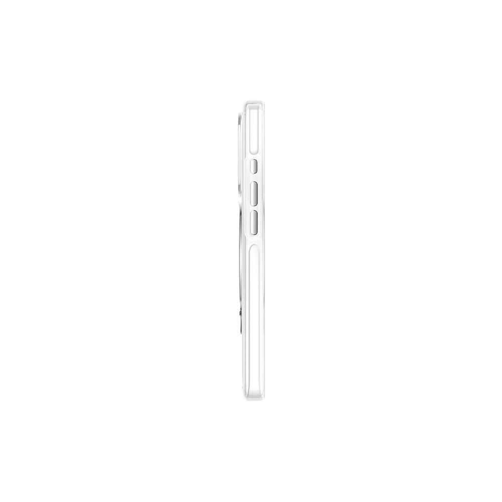 Apple iPhone 17 Pro Kılıf M-safe Şarj Özellikli Simli Standlı Pynana Dancing Circle Trendy Serisi Kapak Gümüş