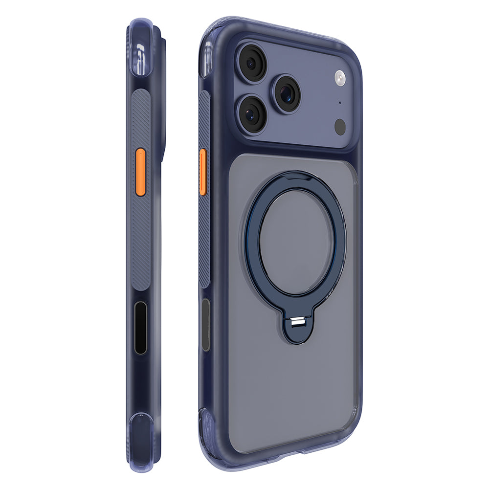 Apple iPhone 17 Pro Kılıf M-safe Şarj Özellikli Standlı Airbag Tasarımlı Mutural Air Shield Serisi Kapak Gri