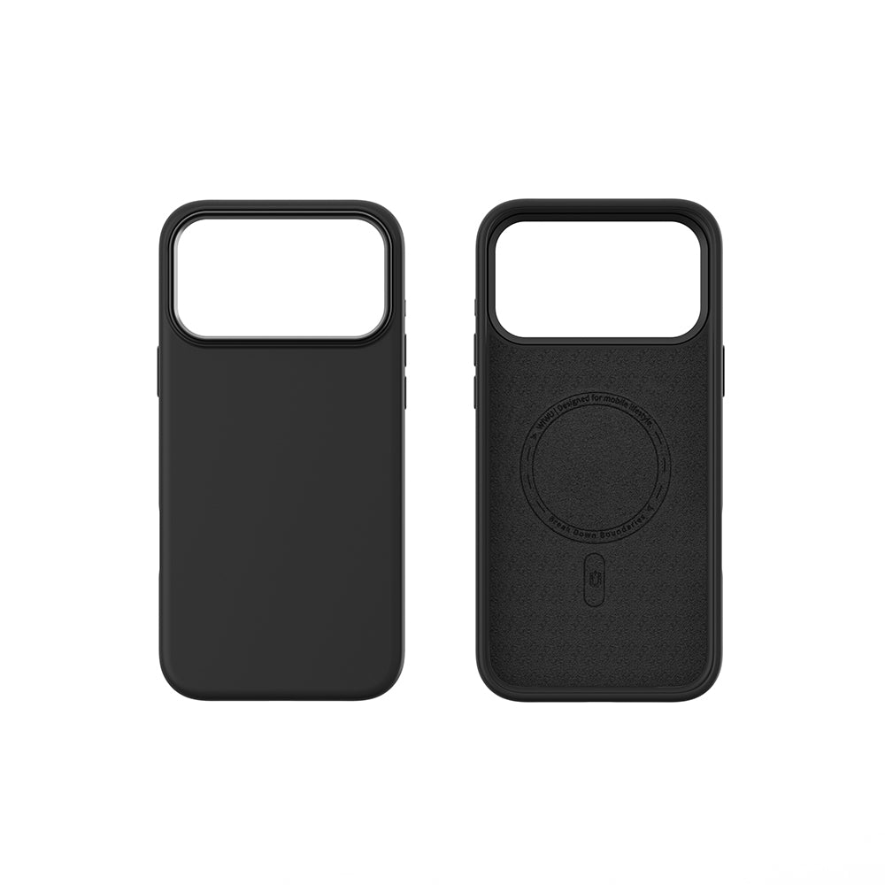 Apple iPhone 17 Pro Kılıf M-safe Şarj Özellikli Wiwu FGG-013 Skin Touch Serisi Kapak Siyah