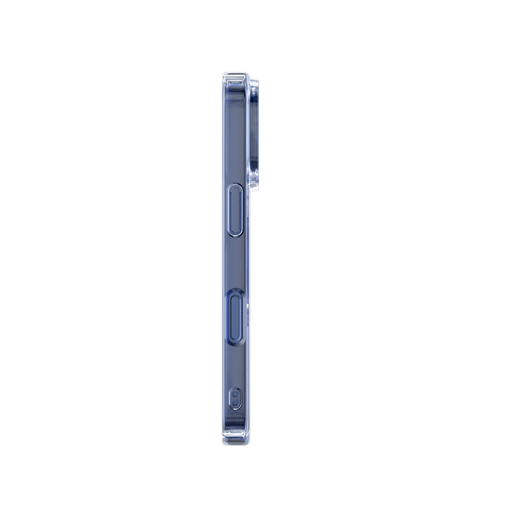 Apple iPhone 17 Pro Kılıf M-safe Şarj Özellikli Wiwu YXK-207 Invisible Pro Sert PC Kapak Mavi