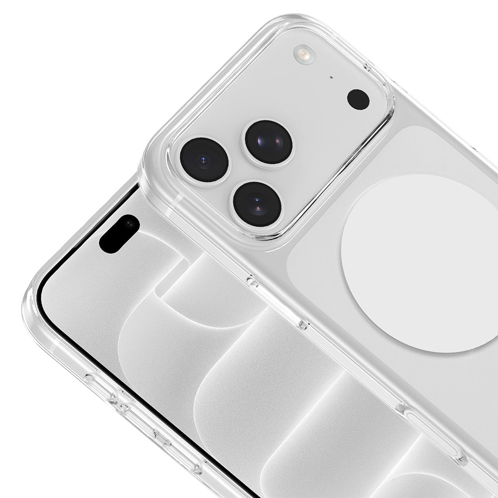 Apple iPhone 17 Pro Kılıf M-safe Şarj Özellikli Zore Paris Belmo Kapak Beyaz