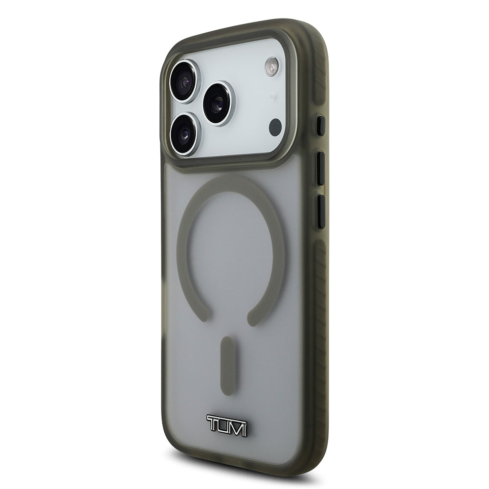 Apple iPhone 17 Pro Kılıf TUMI Orjinal Lisanslı M-safe Şarj Özellikli Buzlu Transparan Kapak Haki