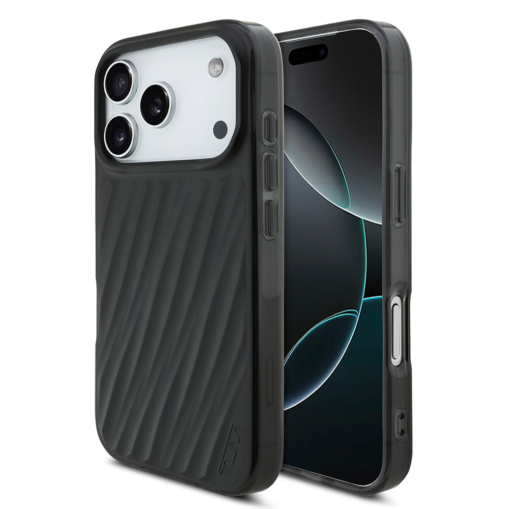Apple iPhone 17 Pro Kılıf TUMI Orjinal Lisanslı M-safe Şarj Özellikli Transparan Kapak Siyah