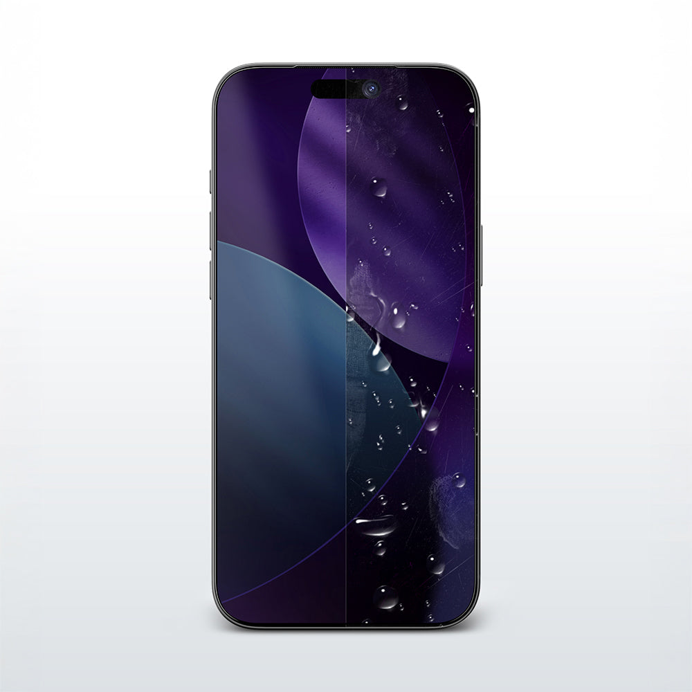 (17 Serisi)Apple iPhone Amazingthing Titan Privacy Parmak İzi Bırakmayan Temperli Cam Ekran Koruyucu Siyah